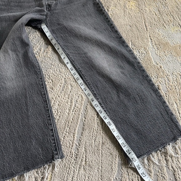 Levi’s jeans premium ribcage straight ankle high rise black button fly 31 - Picture 5 of 15